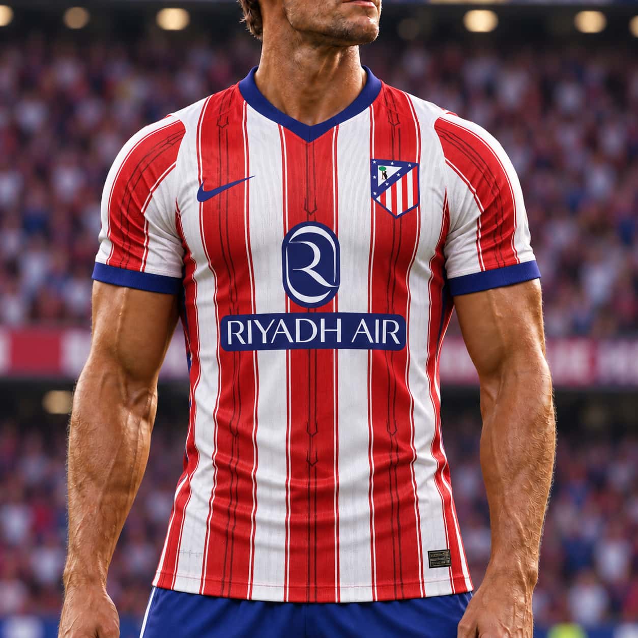 2026/27 La Liga Atletico Madrid  Team Home Football Jersey Player Version - JerseyFun