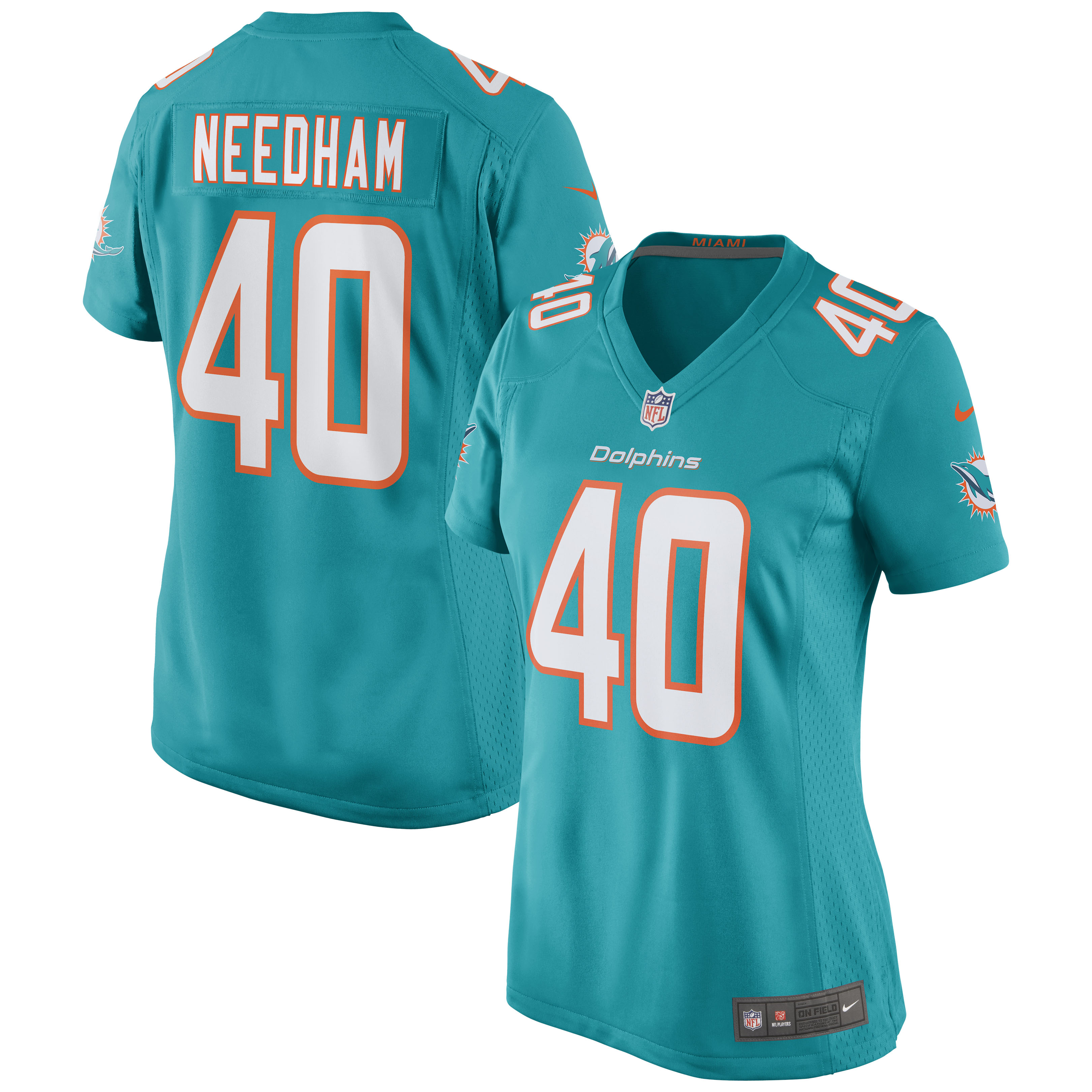 Nik Needham Miami Dolphins Nike Women's Game Jersey - Aqua