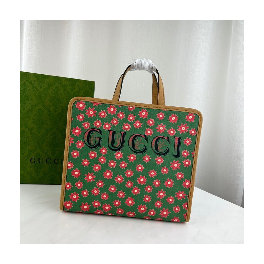 Gucci Kitten Print Tote Bag