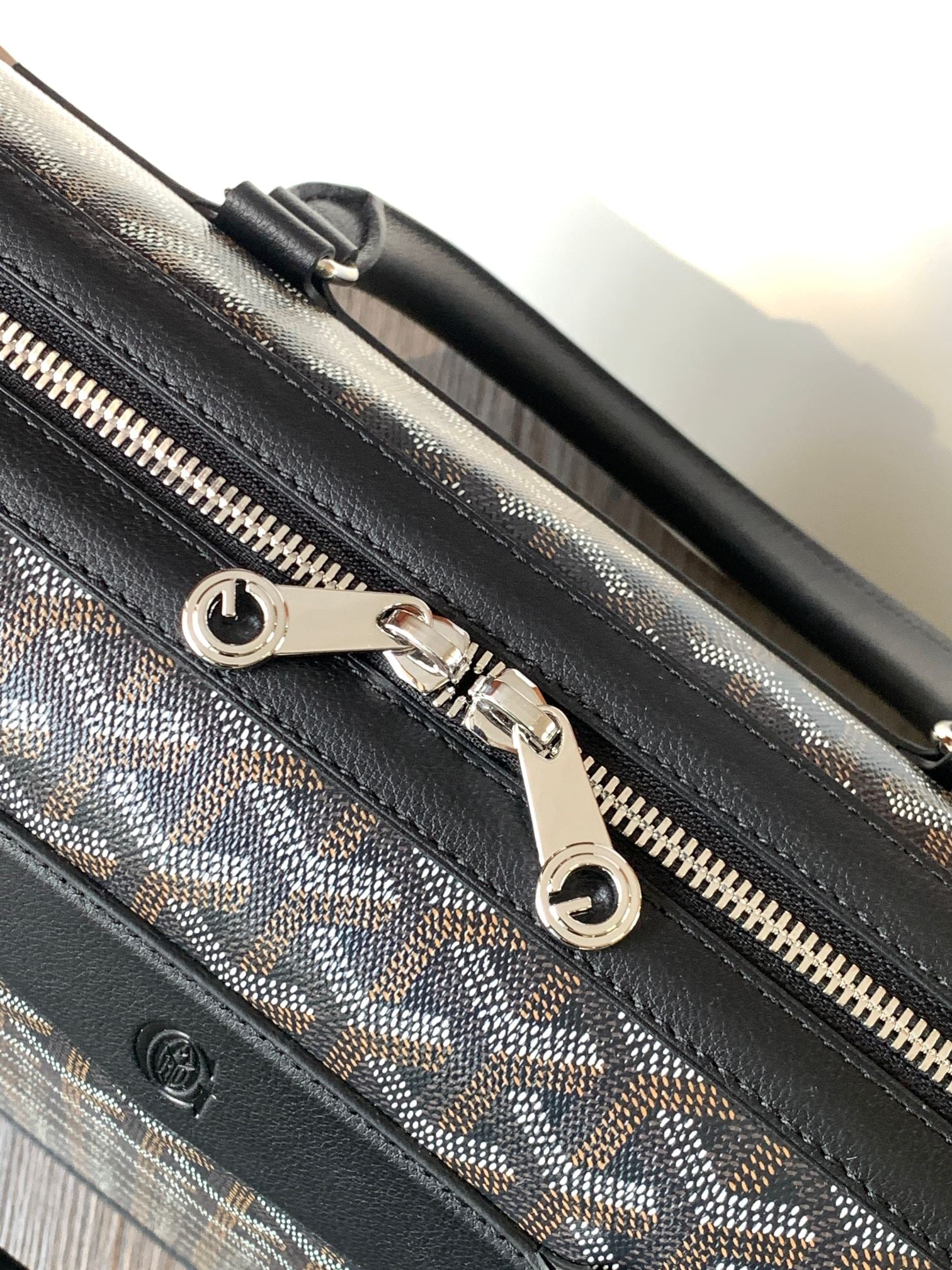 Goyard Cisalpin Document Case 39 Cm Black Goyardine Canvas And Calfskin