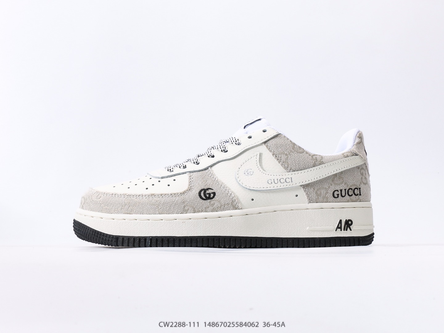 Nike Air Force 1 Low Gucci Beige Monogram Custom
