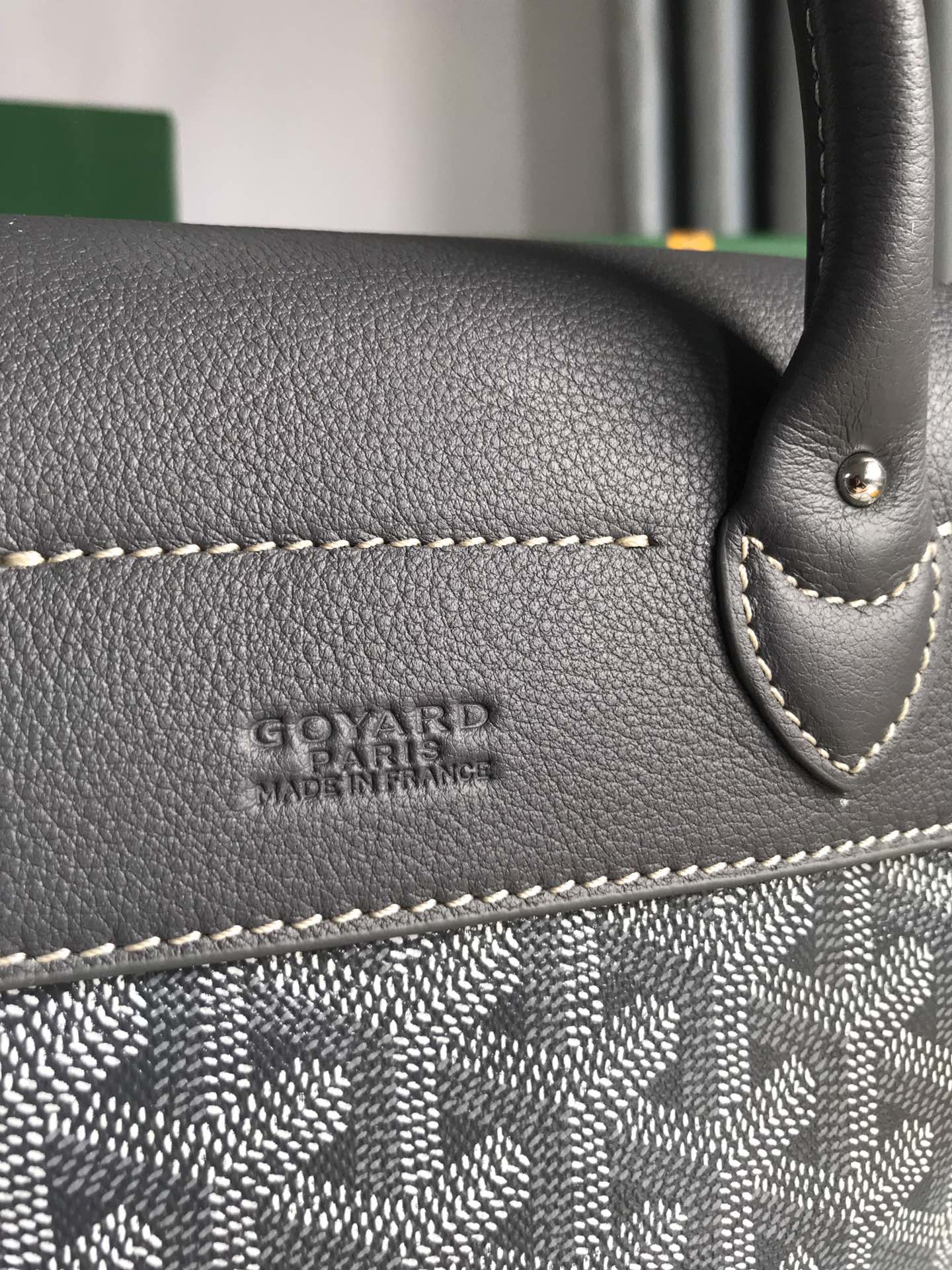 Goyard Alpin Mini Backpack 21 Cm Gray Lambskin And Goyardine Canvas