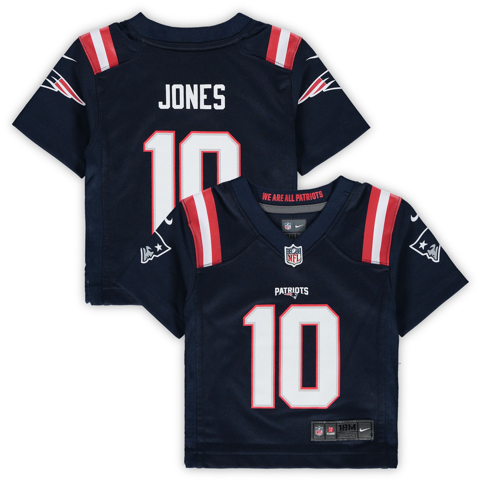Mac Jones New England Patriots Nike Infant Game Jersey - Navy