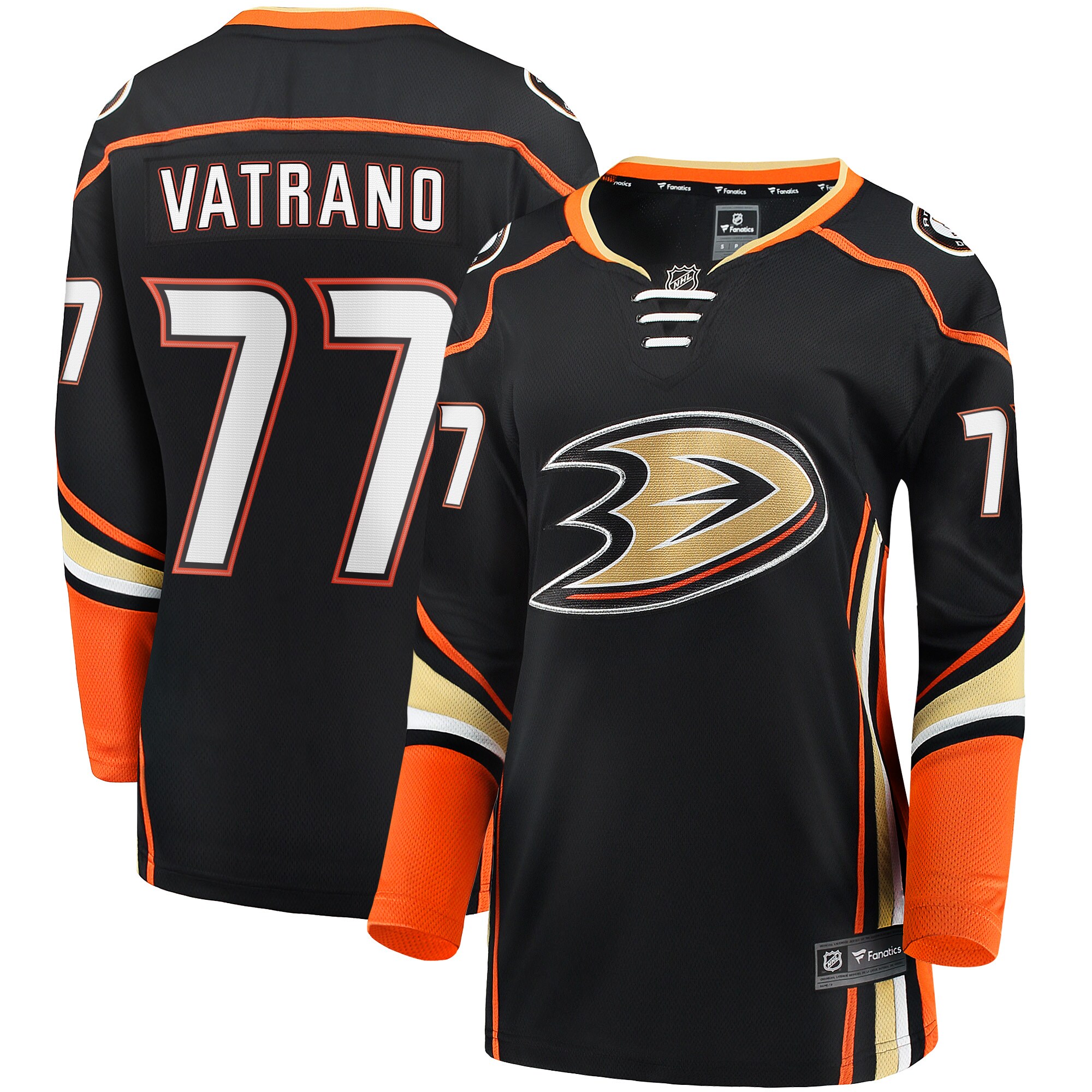 Frank Vatrano Anaheim Ducks Fanatics Women’s Home Breakaway Player Jersey – Black