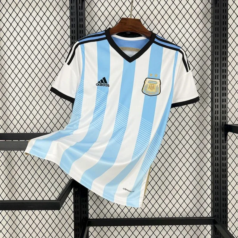 Retro 2014 Argentina Home Football jersey Retro