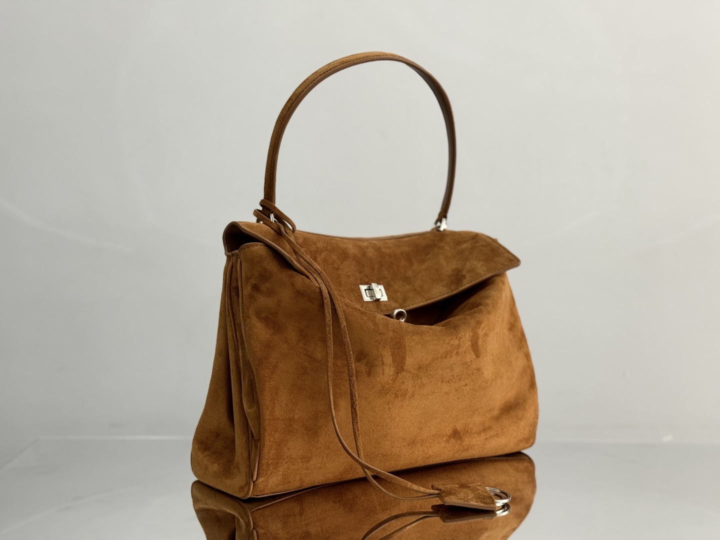 Balenciaga Rodeo Bag – Medium Brown Suede