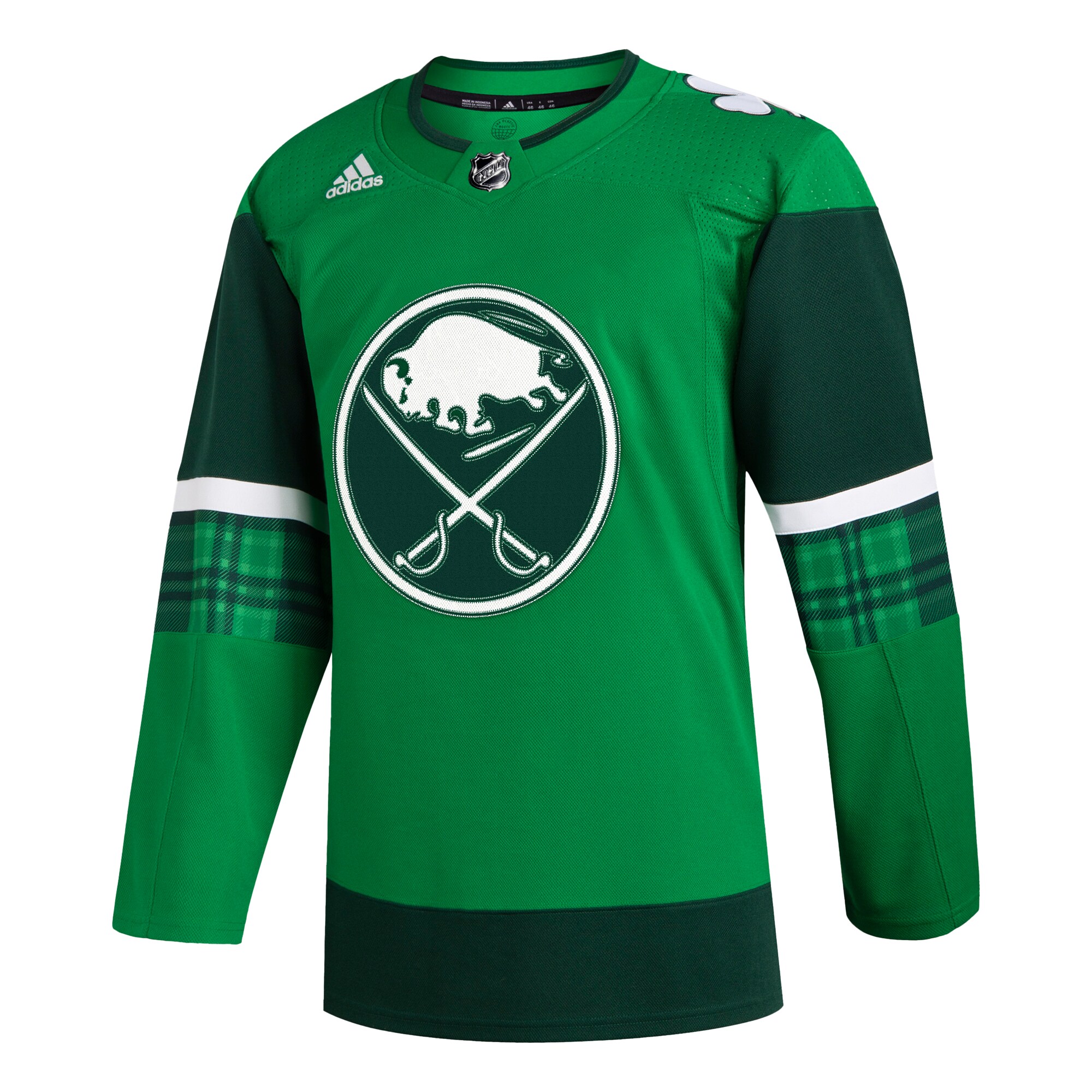 Buffalo Sabres adidas 2023 St. Patrick’s Day Primegreen Authentic Jersey – Kelly Green