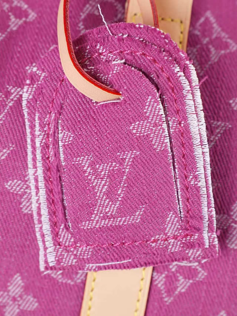 Louis Vuitton Keepall 45 Bag Fuchsia Denim M27944