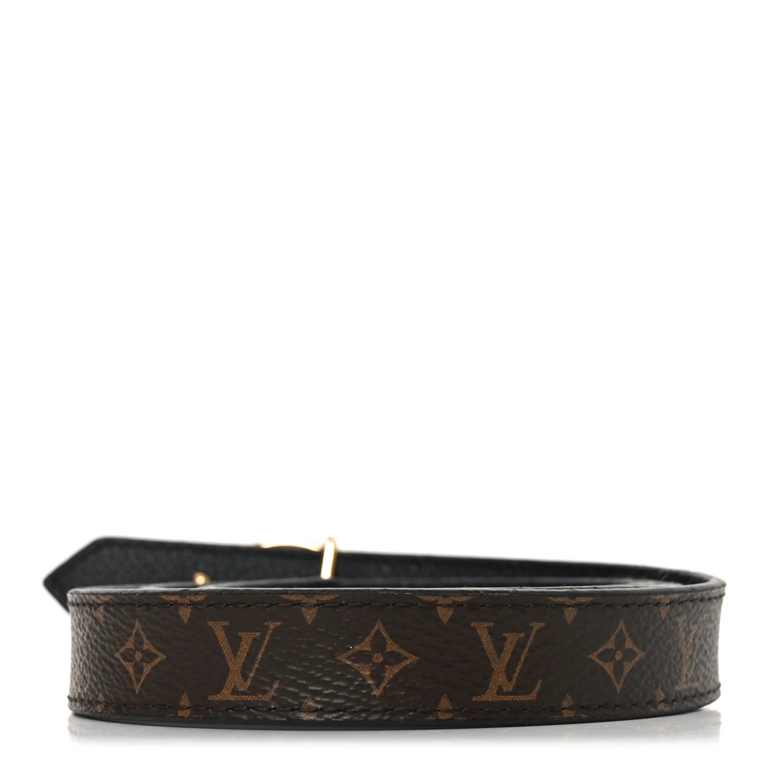 Calfskin Monogram 25mm LV Circle Reversible 80 32 Belt Black