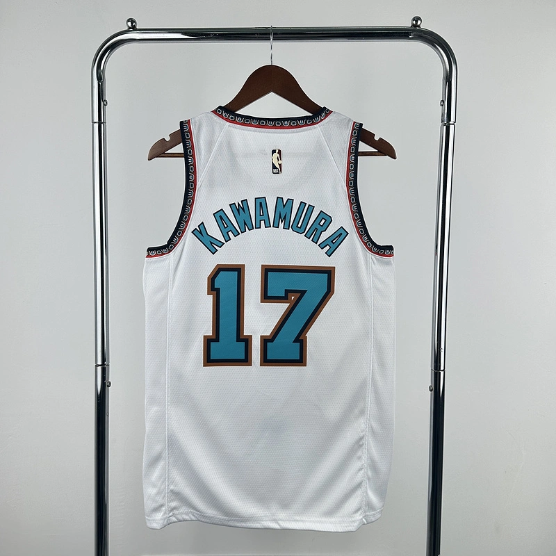 2025 NBA Memphis Grizzlies 17 KAWAMURA Basketball Jersey