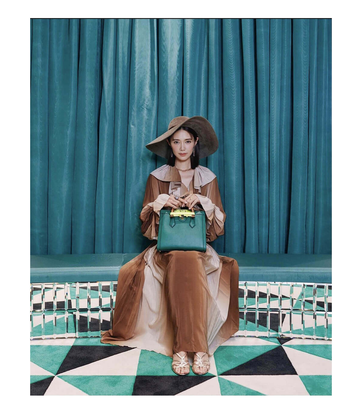 Gucci Diana Small Tote Bag Green