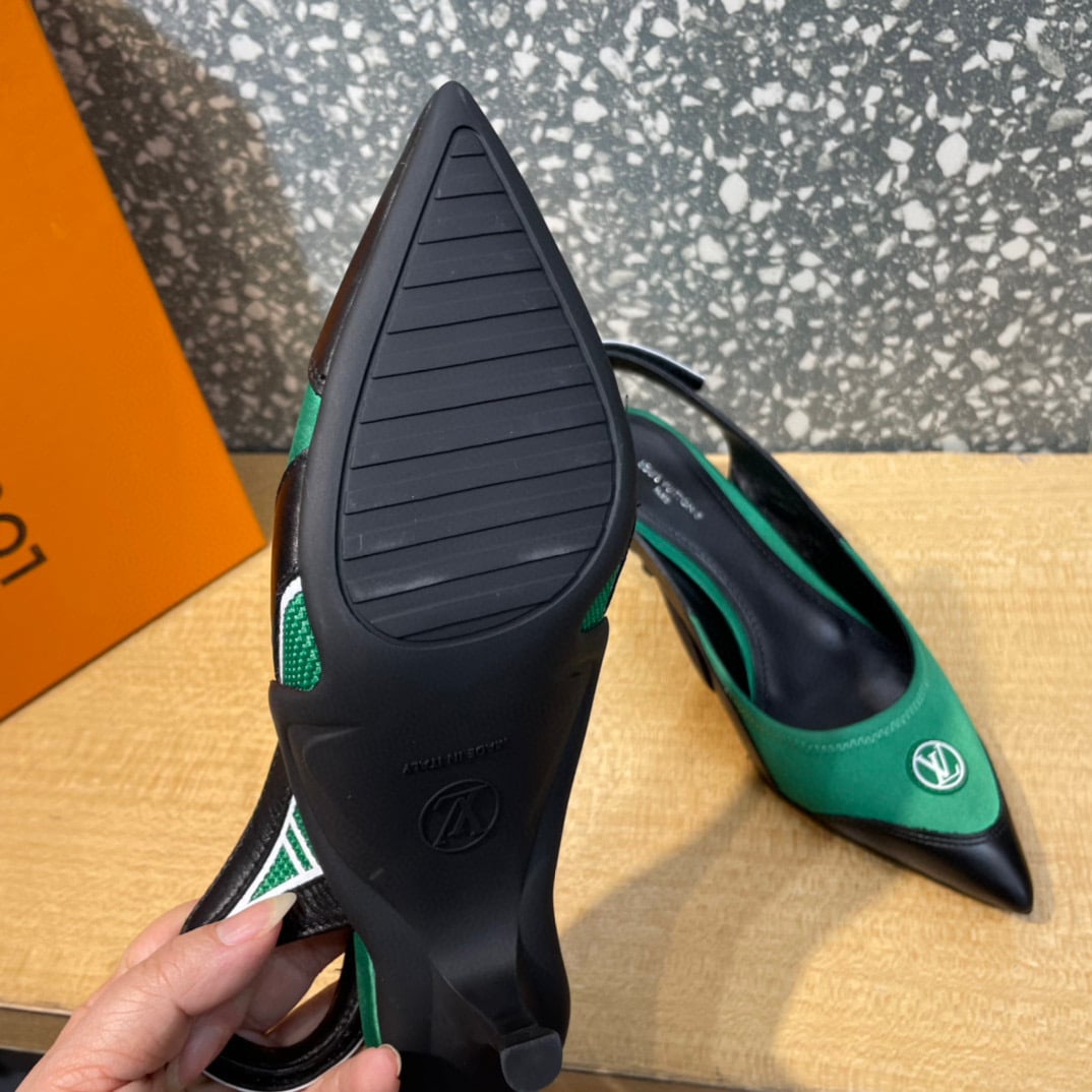 Louis Vuitton Archlight Slingback Pumps Green