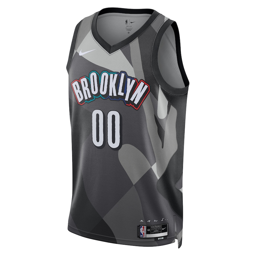Unisex Brooklyn Nets Gray 2024/25 Custom Swingman Jersey - City Edition