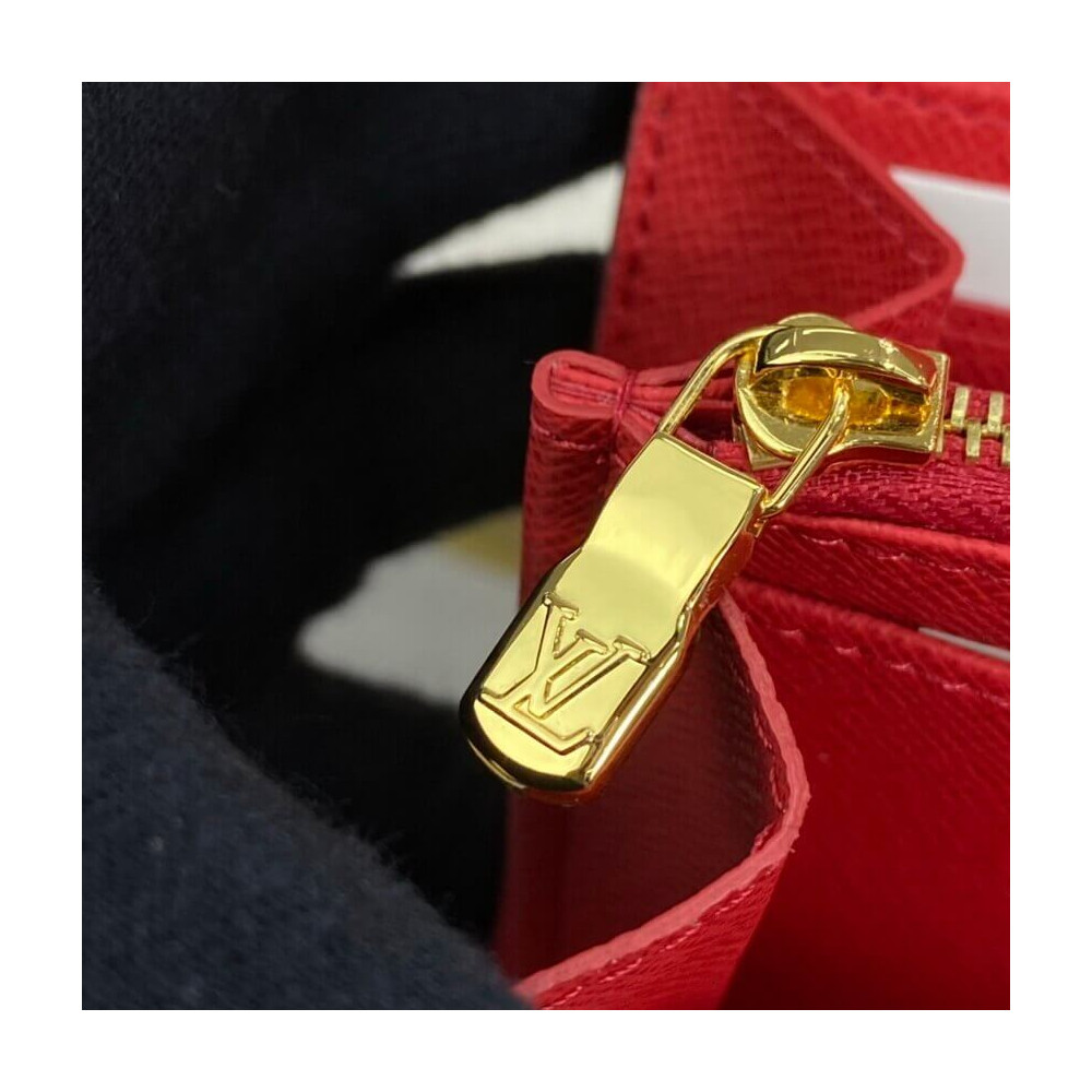 Louis Vuitton Monogram Cavas Sarah Wallet Red
