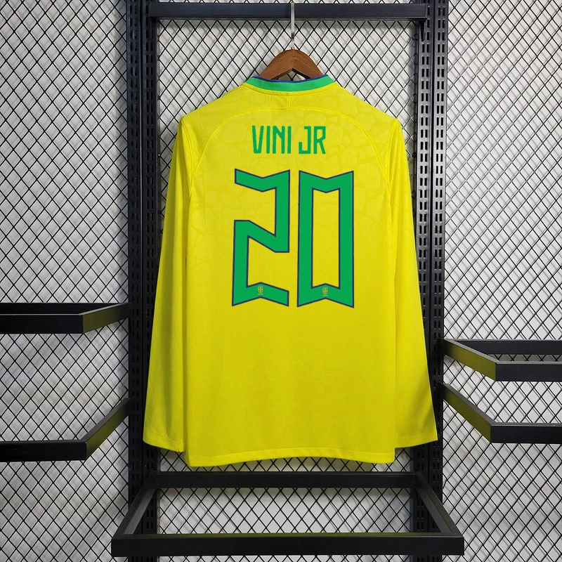 2022-23 Brazil home long-sleeved  VINI JP PAPHINHA CUNHA NAYMAR JR L.PAQUETA Football jersey