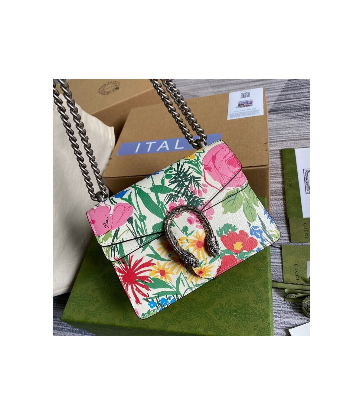 Gucci Dionysus Ken Scott Print Mini Bag