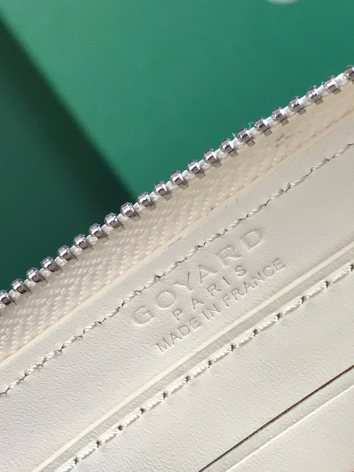 Goyard Matignon Mini Wallet 11cm White Goyardine Canvas And Calfskin