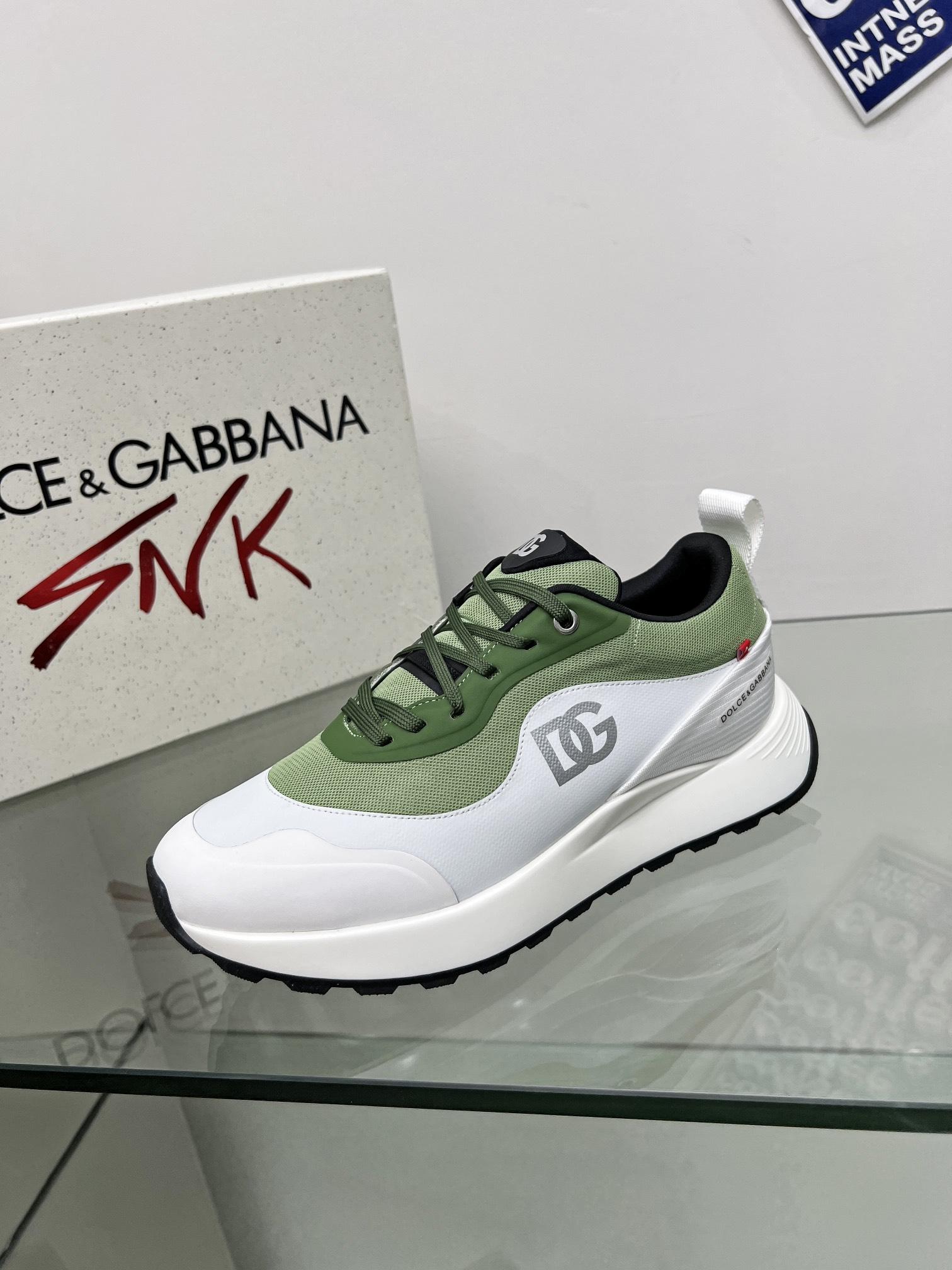 DOLCE & GABBANA Mixed-material sneakers