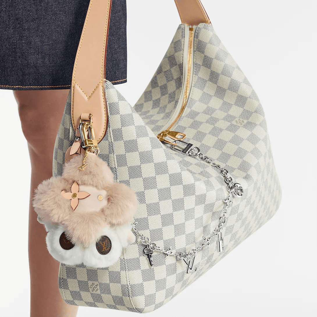 Louis Vuitton Slouchy MM Shoulder Bag Damier Azur 40cm/15.7in N00126