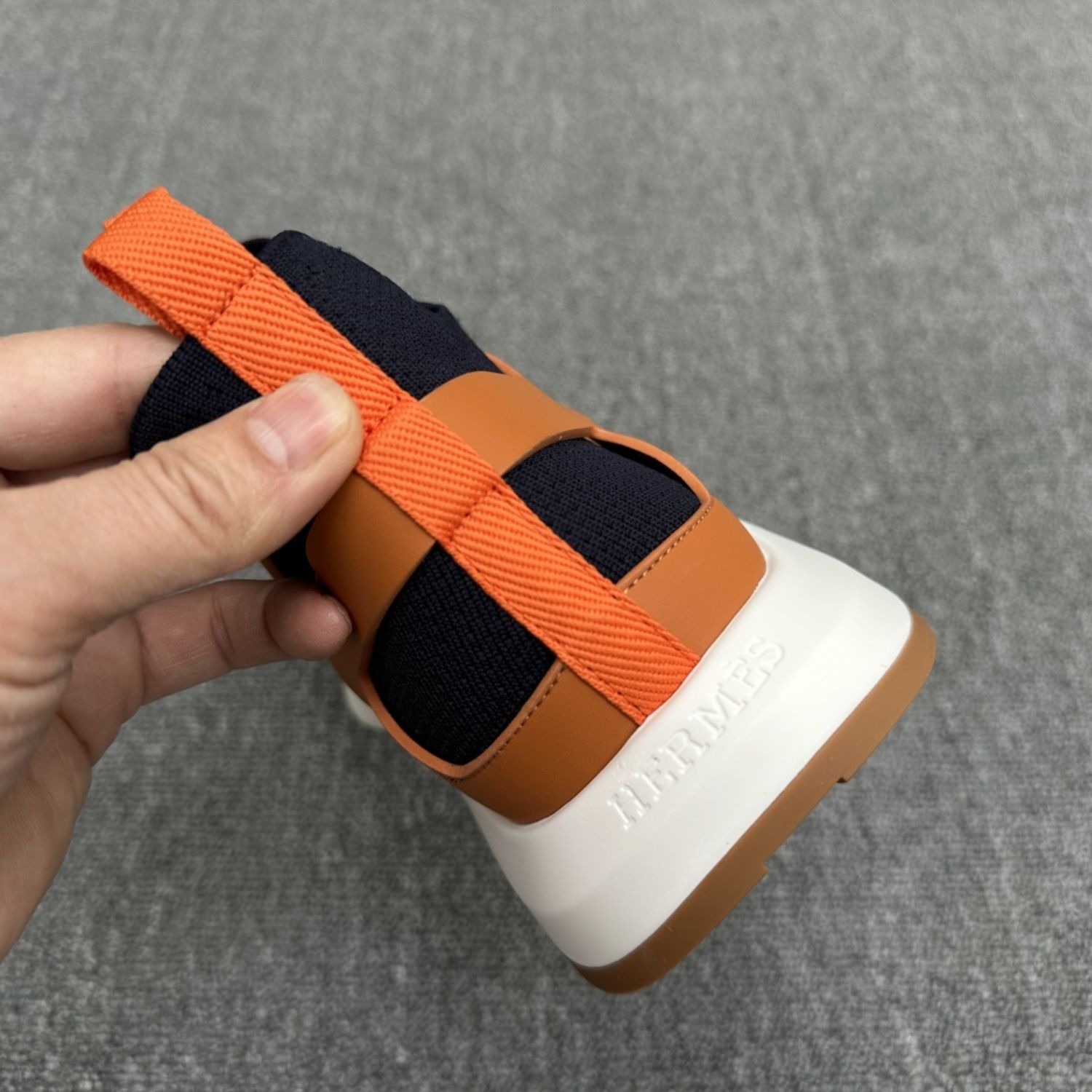HERMES KATANA SNEAKER MARINE