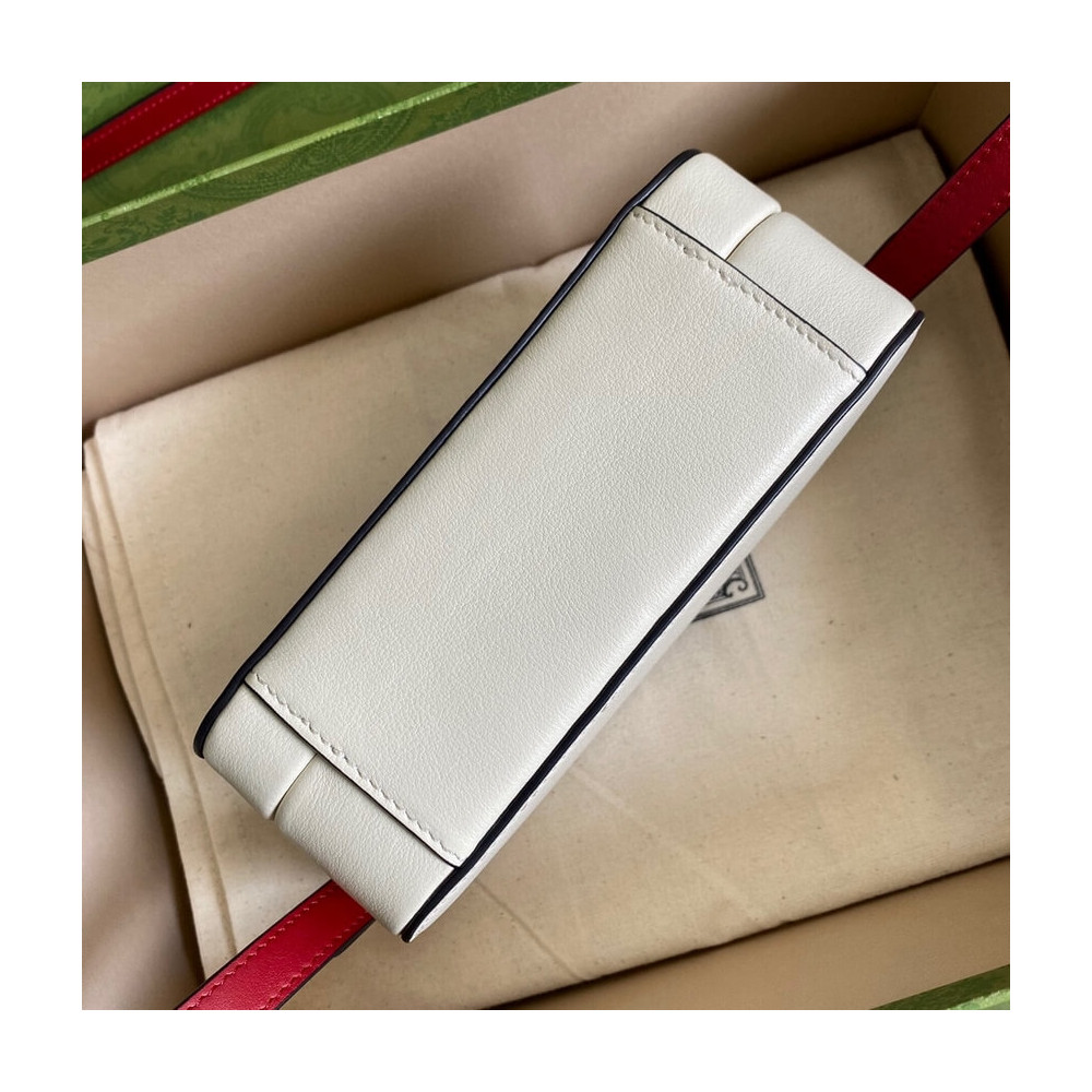 Gucci Interlocking G Mini Bag in White Leather