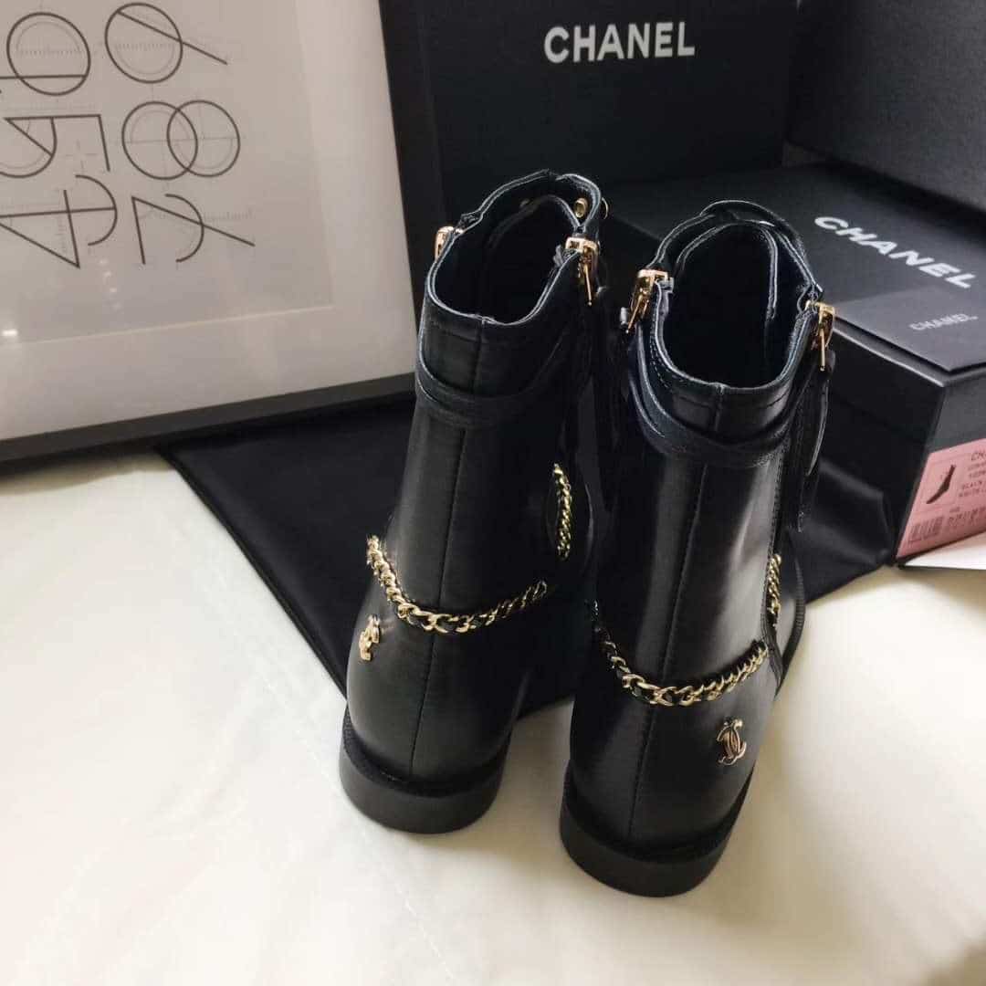 Chanel Women’S Botas Para Mujer Black