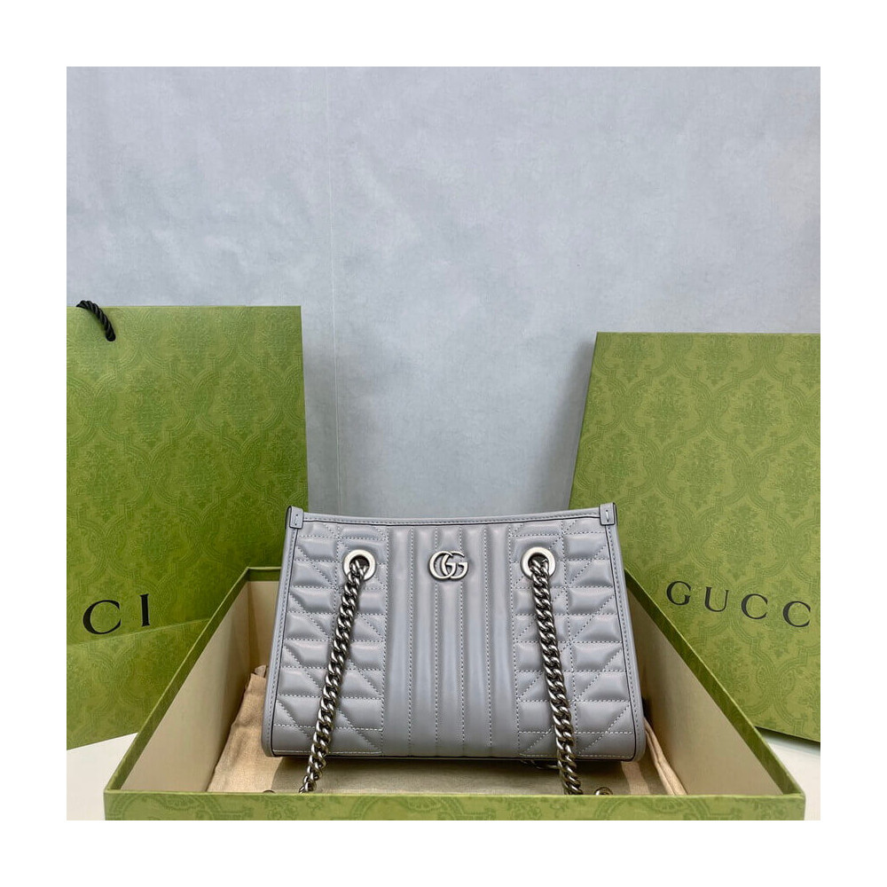 Gucci GG Marmont Small Tote Bag Grey
