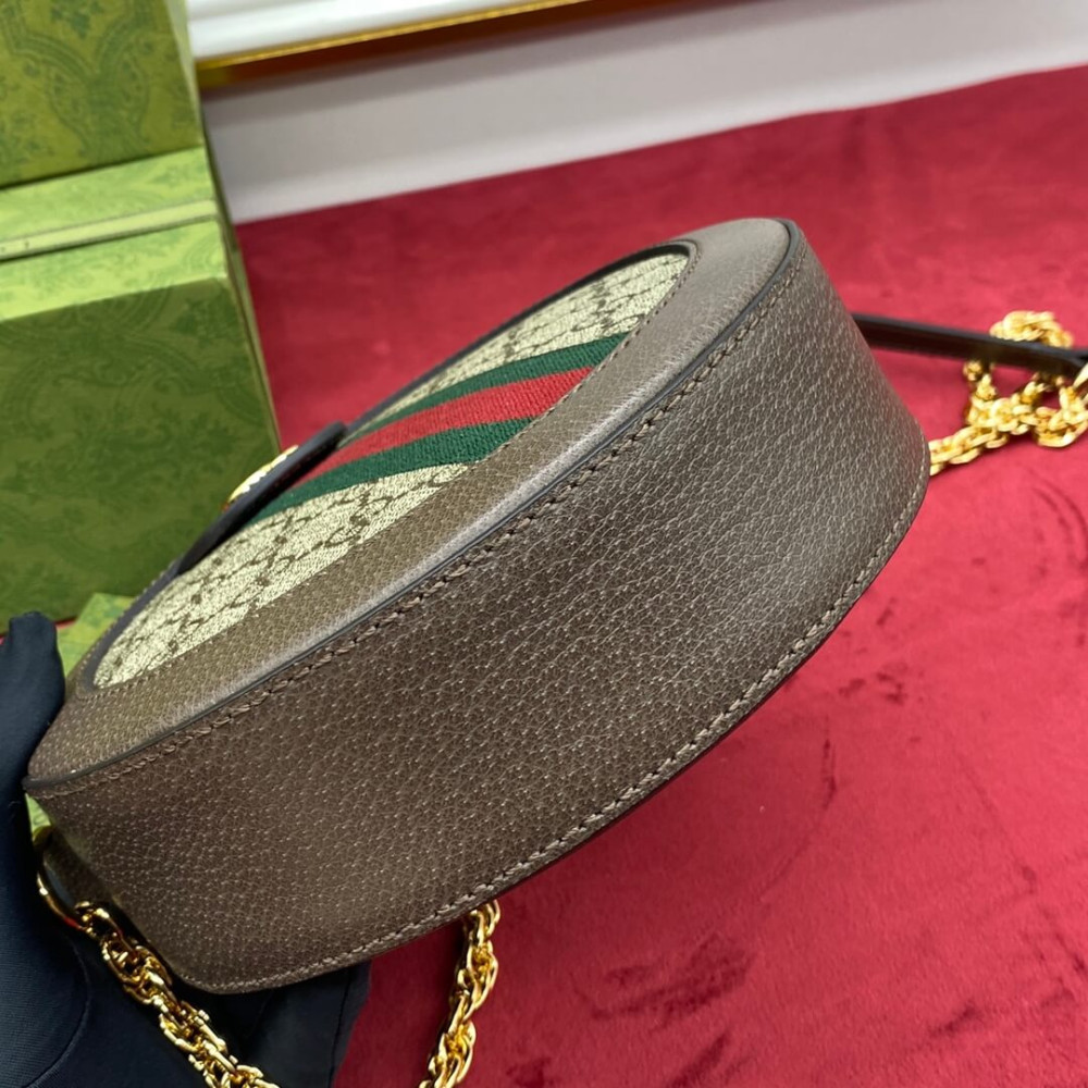 Gucci Ophidia Mini GG Round Shoulder Bag