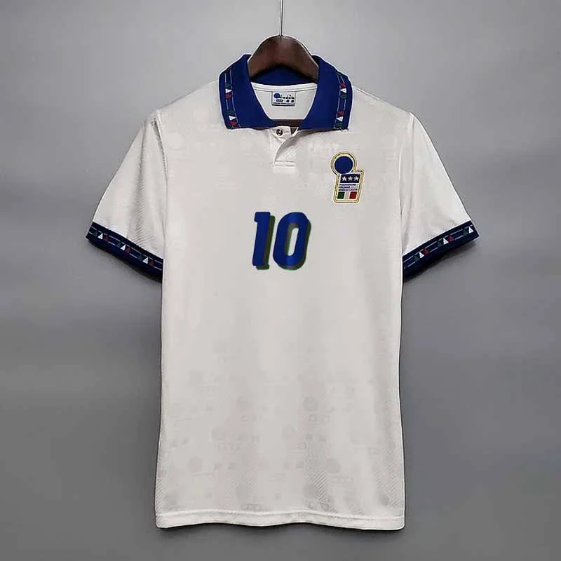 Retro Italy 1994 away R.BAGGIO MALDINI Football jersey retro