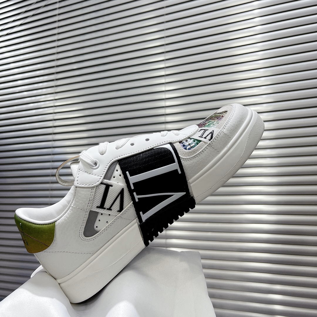 Valentino ONE STUD lace-up sneakers in calfskin