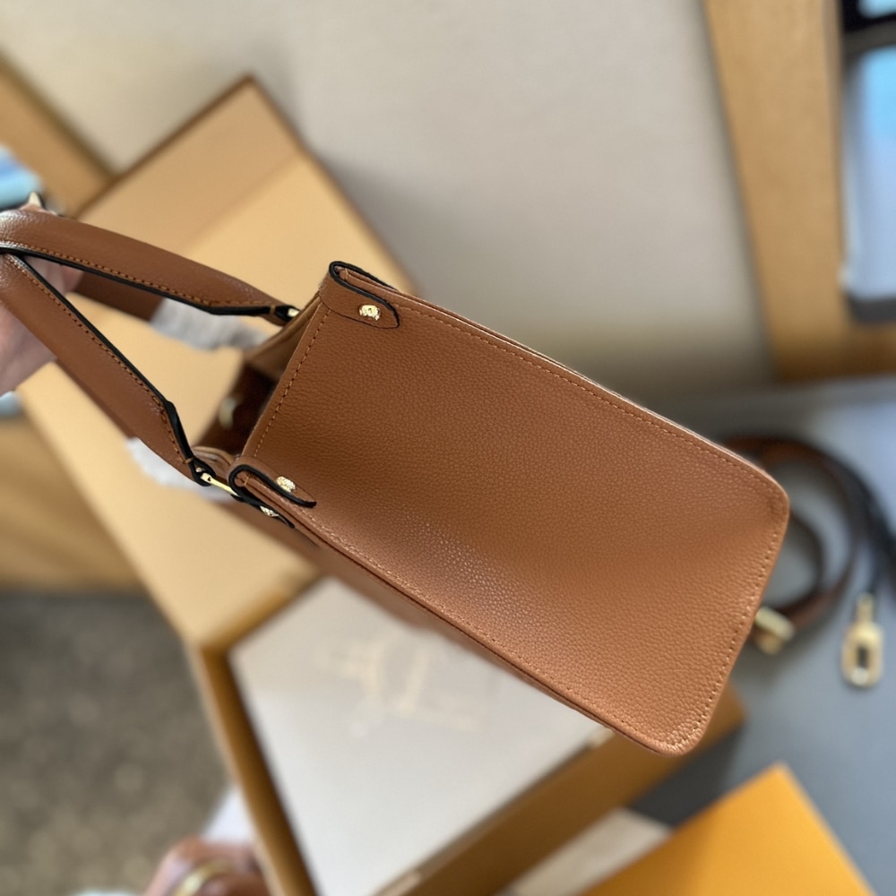 Louis Vuitton Onthego MM Monogram Empreinte Cognac 35Cm M12775