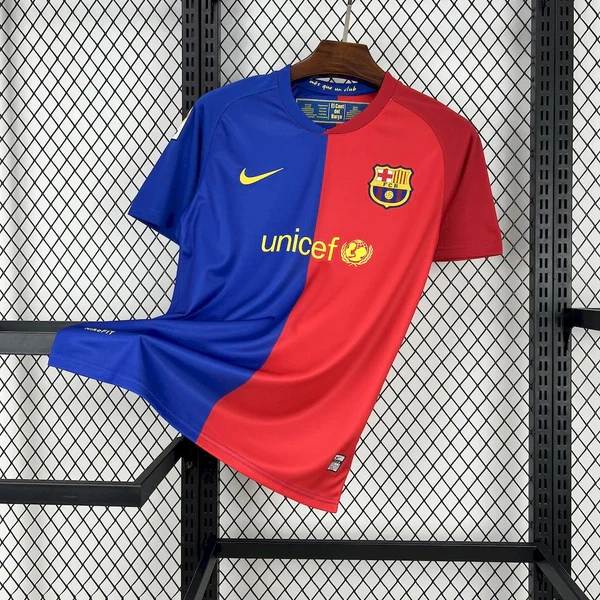 Retro 2008-09 Barcelona Home MESSI PIQUE ETO'O XAVI A.INISTA ETO'O HENRY Football jersey retro