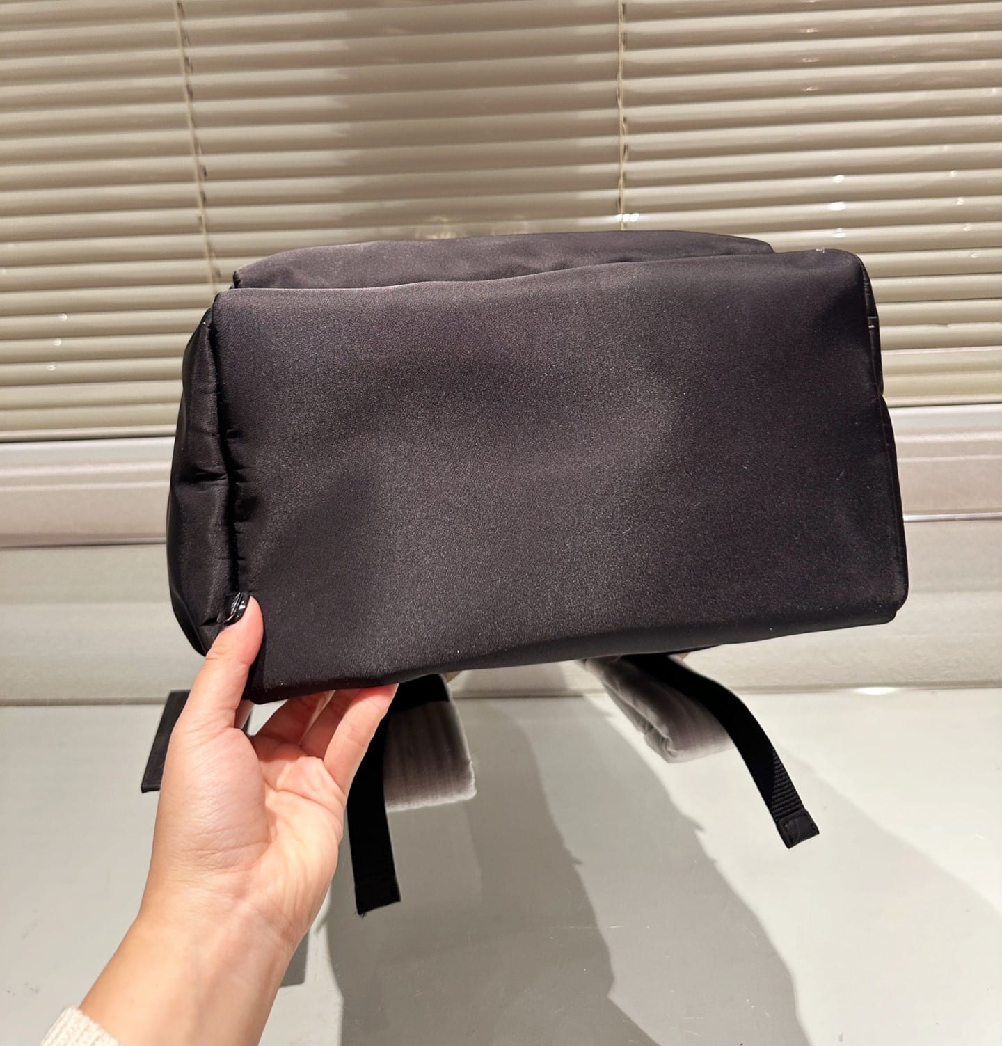 Prada Re Nylon And Saffiano Leather Backpack Black 43Cm