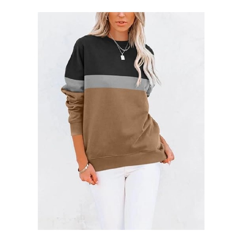Women's Casual Crewneck Sweatshirts Cute Loose Fit with Pockets