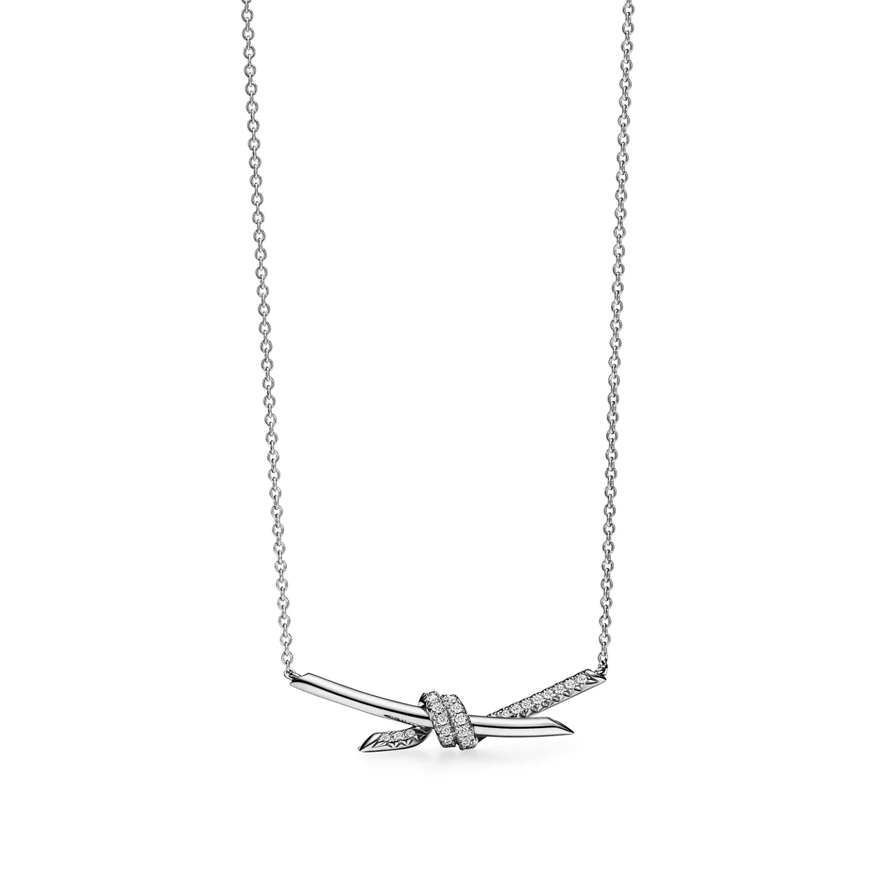 Tiffany 70300354 Knot Pendant White Gold