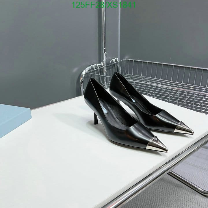 Prada Brushed Leather Pumps Black