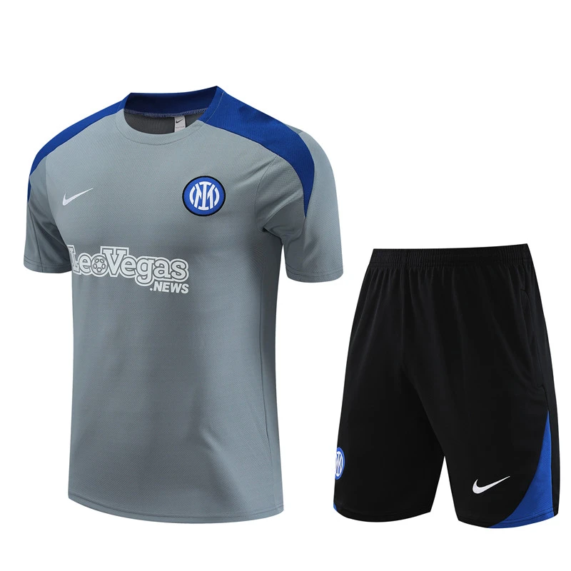24-25 Short Sleeve Training Wear Inter Milan Gray