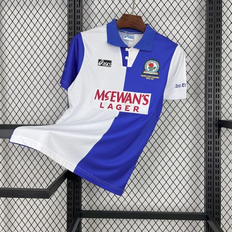 Retro 1994-96 Blackburn Rovers Home football jersey Retro
