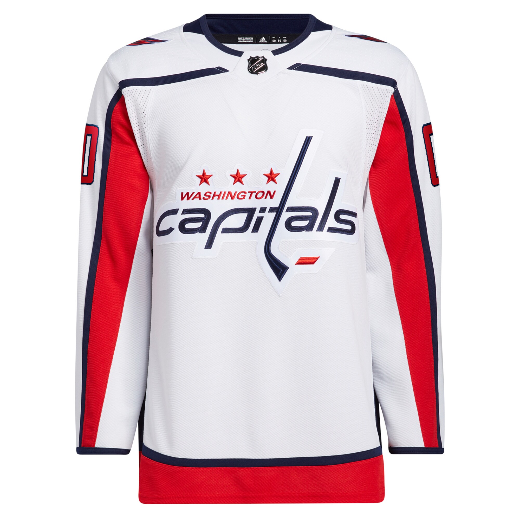 Washington Capitals adidas  Away  Primegreen Authentic Custom Jersey – White