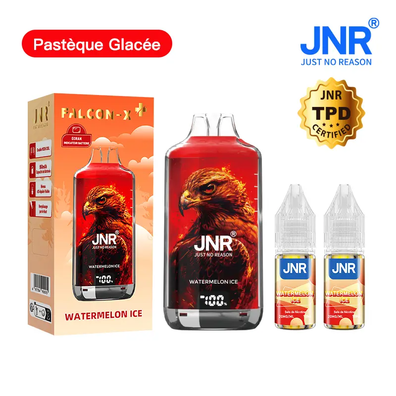 JNR Falcon X⁺ (Falcon X Plus) 28000 Puffs - Kit Pod Remplissable et Rechargeable