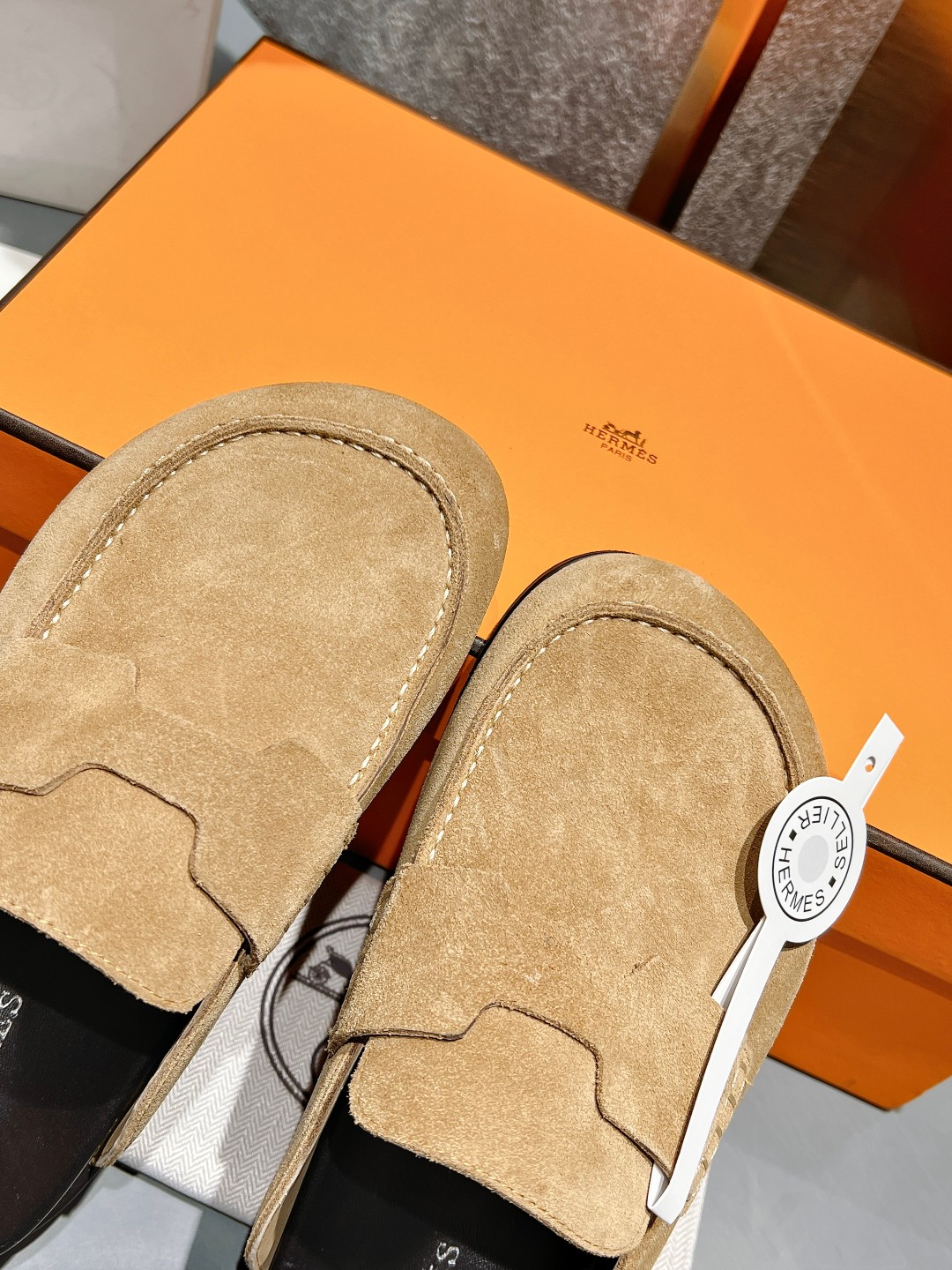 HERMES GO MULE BROWN