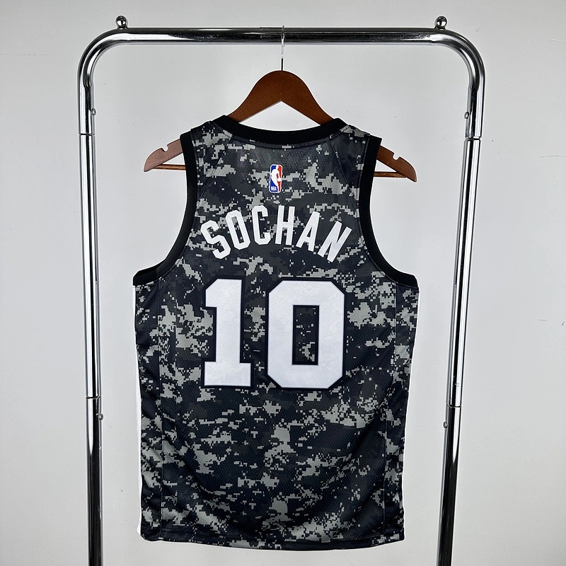 2021 NBA San Antonio Spurs 10 SOCHAN Basketball Jersey