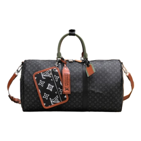 Louis Vuitton Keepall Bandouli Re Black 50Cm