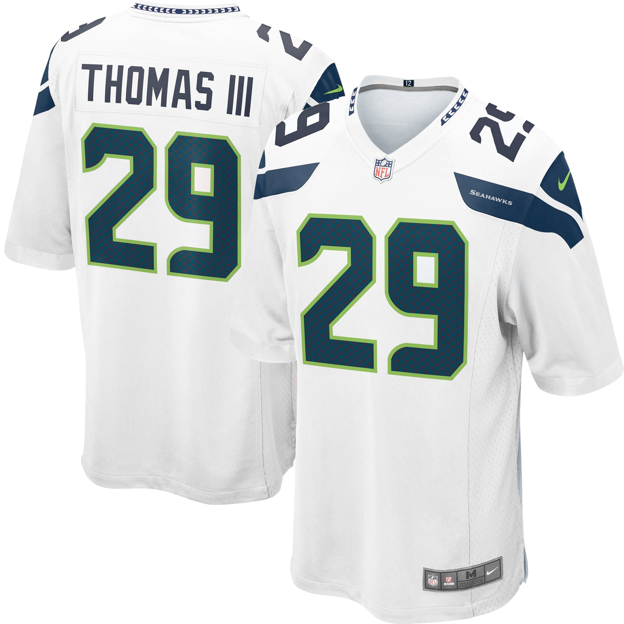 Earl Thomas Seattle Seahawks Nike Youth Game Football Jersey - White