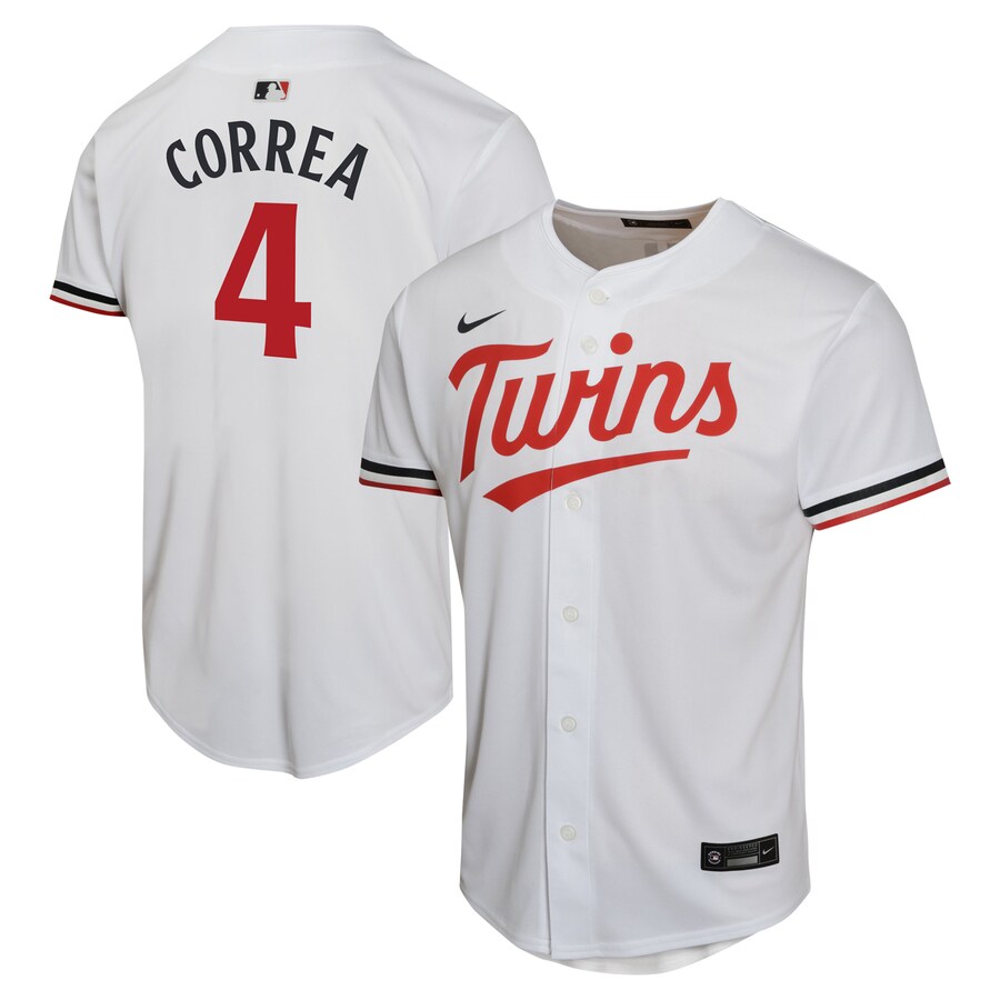 Carlos Correa Minnesota Twins Youth Home Game Player Jersey White
