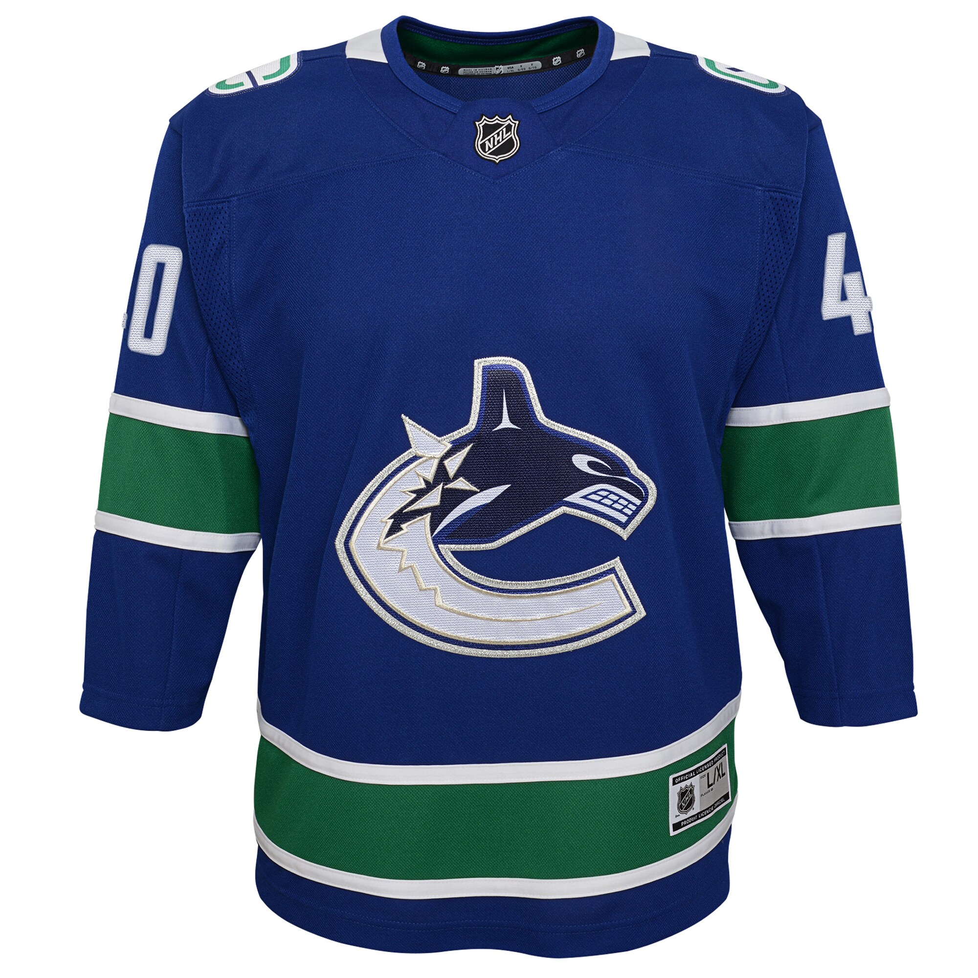 Elias Pettersson Vancouver Canucks Youth 2019/20 Home Premier Player Jersey – Royal