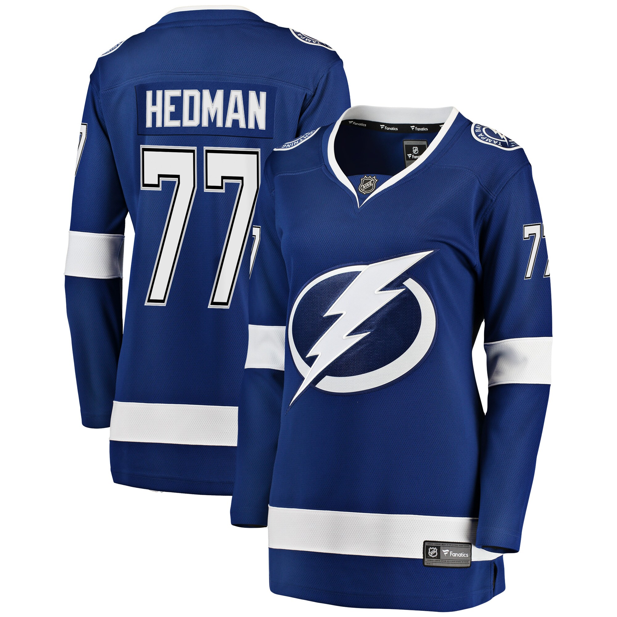 Victor Hedman Tampa Bay Lightning Fanatics Women’s Breakaway Player Jersey – Blue