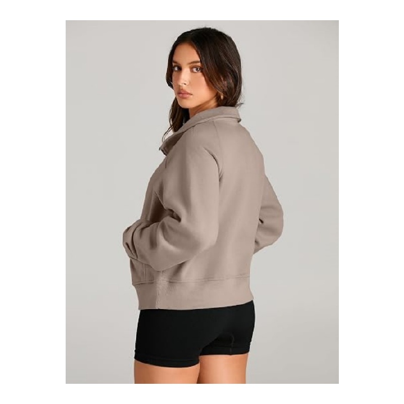 Womens Sweatshirts Half Zip Fleece Pullover Fall Outfits