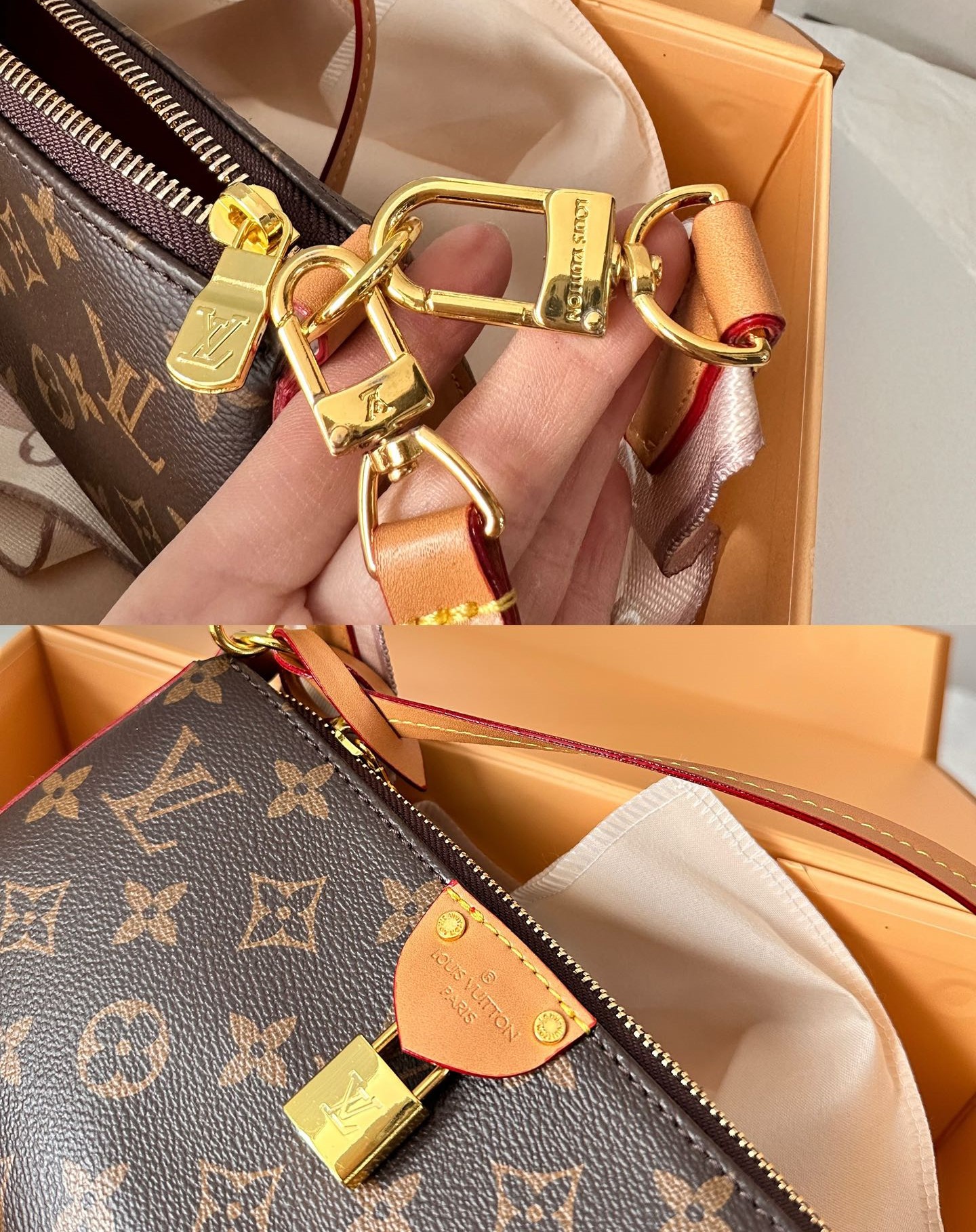 Louis Vuitton Pochette Tirette Monogram Canvas 23Cm M47123