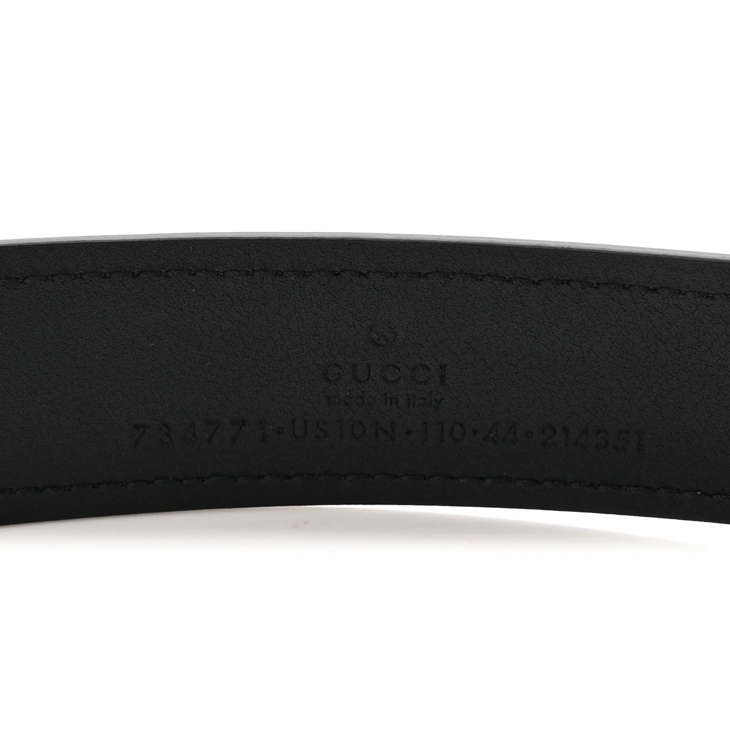 Lux Calfskin Blondie Interlocking G 30mm Belt 110 44 Black